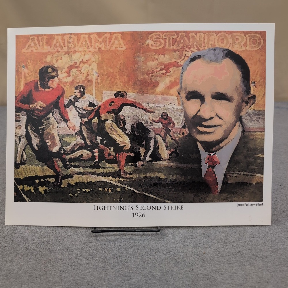 Jennifer Harwell Art History of Alabama Crimson Tide Football Print 13 Piece Set - Picture 6 of 13